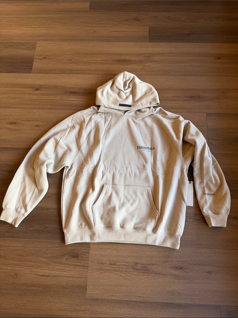 Essentials Cream Pullover Hoodie